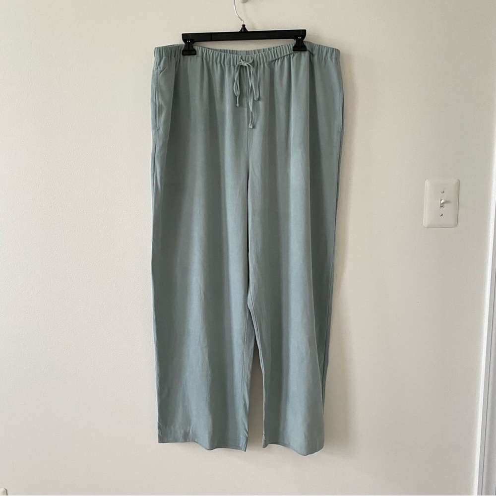 Soft Surroundings Women’s 100% Silk Wide Leg Pull-on Pants